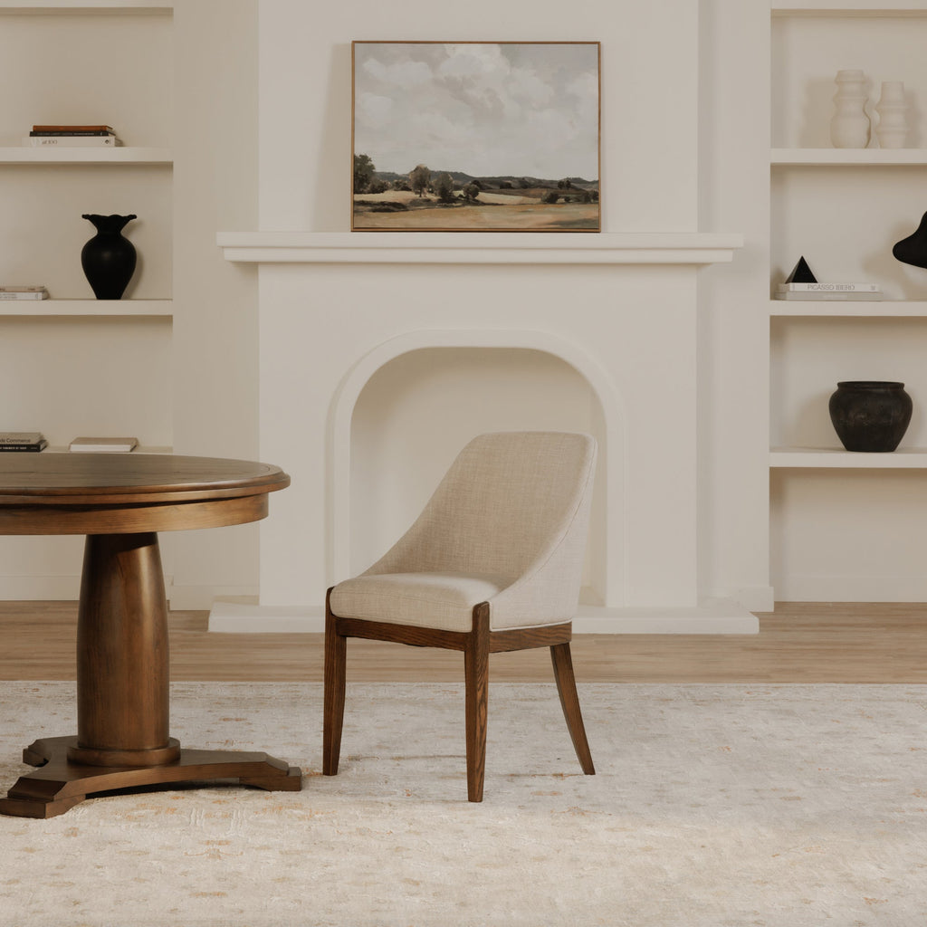 Moe's Home Edward Dining Chair Heather Beige