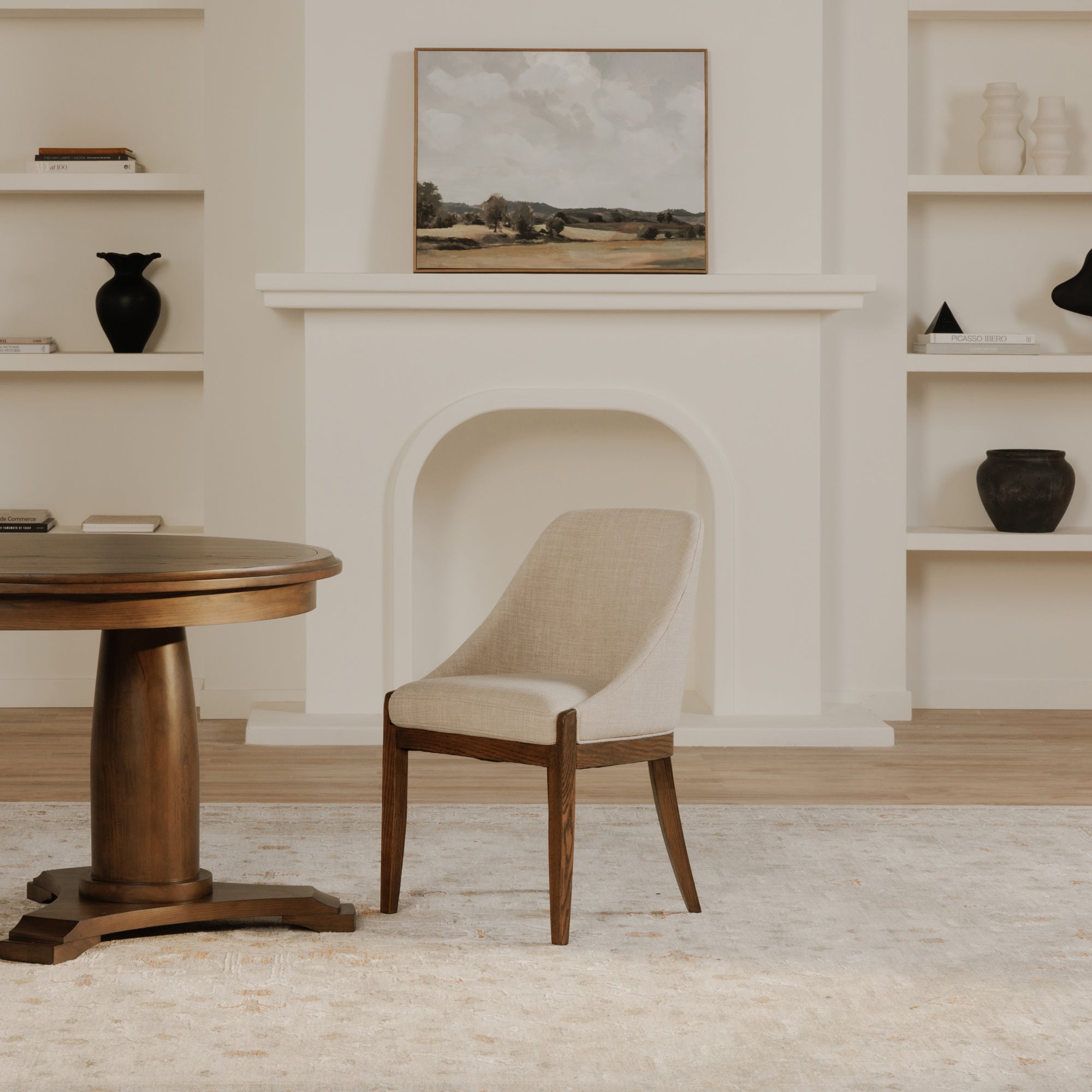 Moe's Home Edward Dining Chair Heather Beige