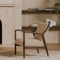 Moe's Home Yates Accent Chair Beige Faux Shearling