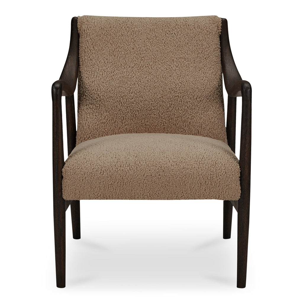 Moe's Home Yates Accent Chair Beige Faux Shearling