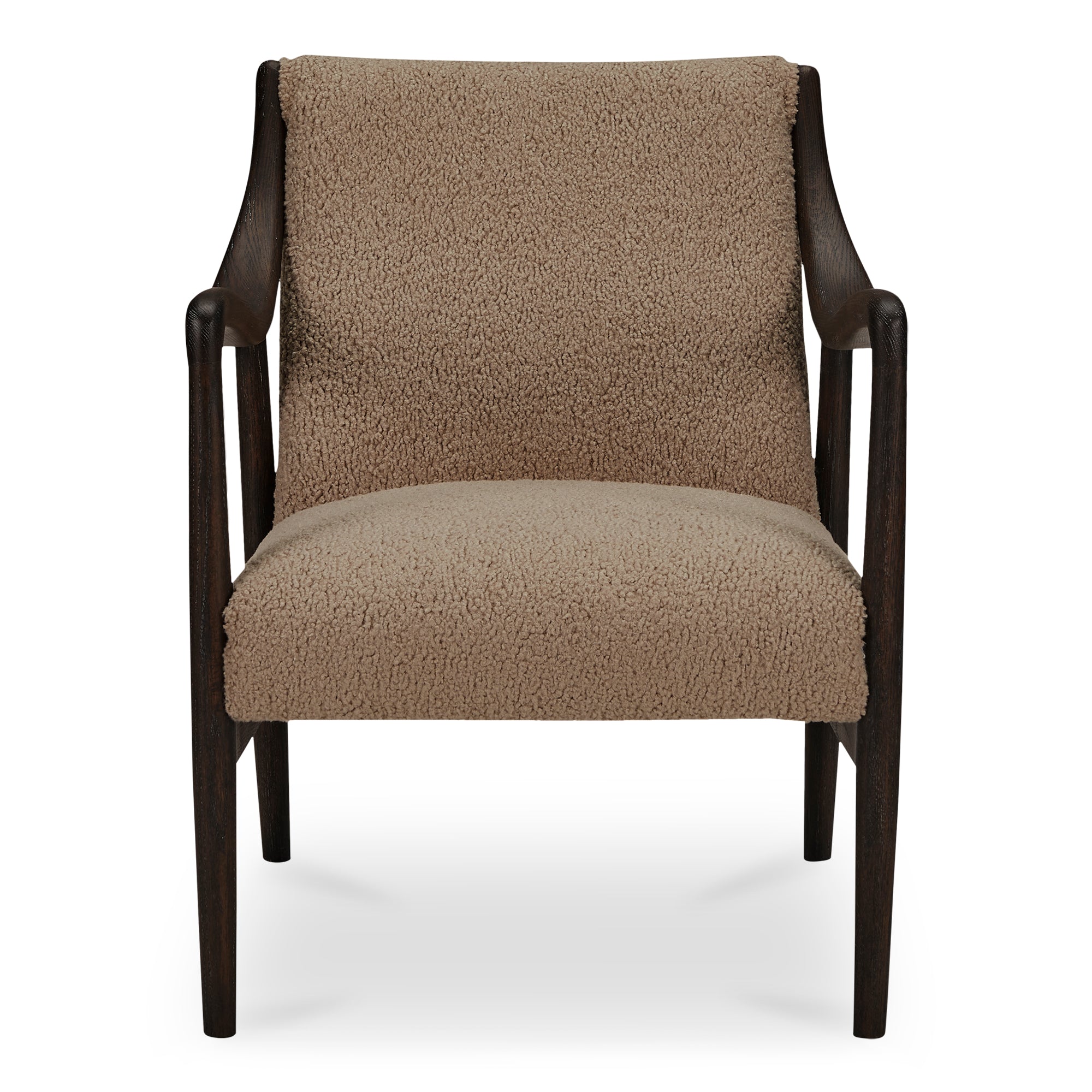 Moe's Home Yates Accent Chair Beige Faux Shearling