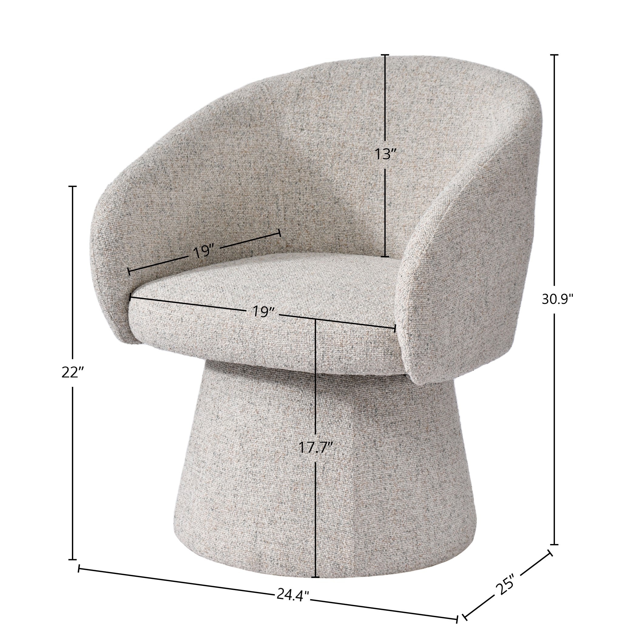 LH Home Misha Club Chair