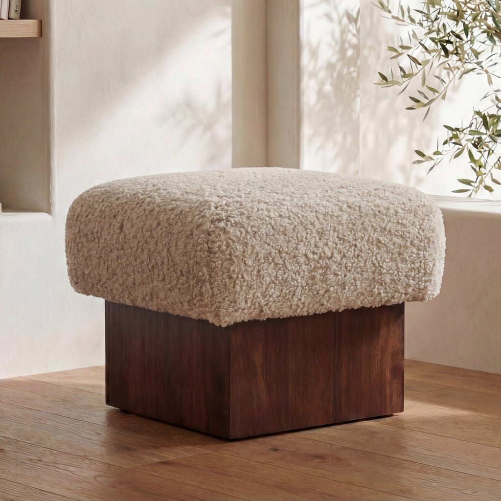 Moe's Home Serge Ottoman