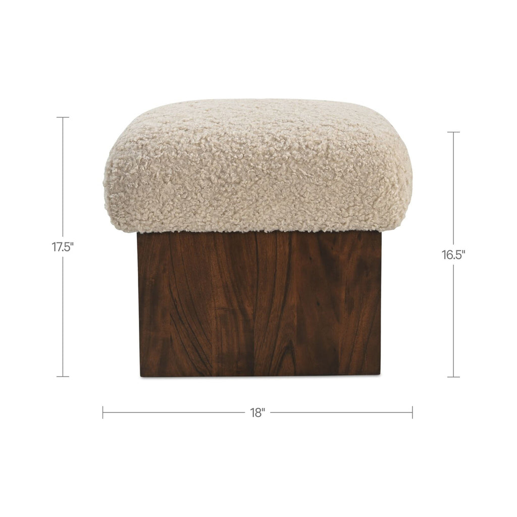 Moe's Home Serge Ottoman