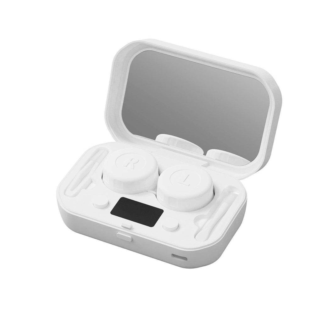 Smart contact lens cleaner