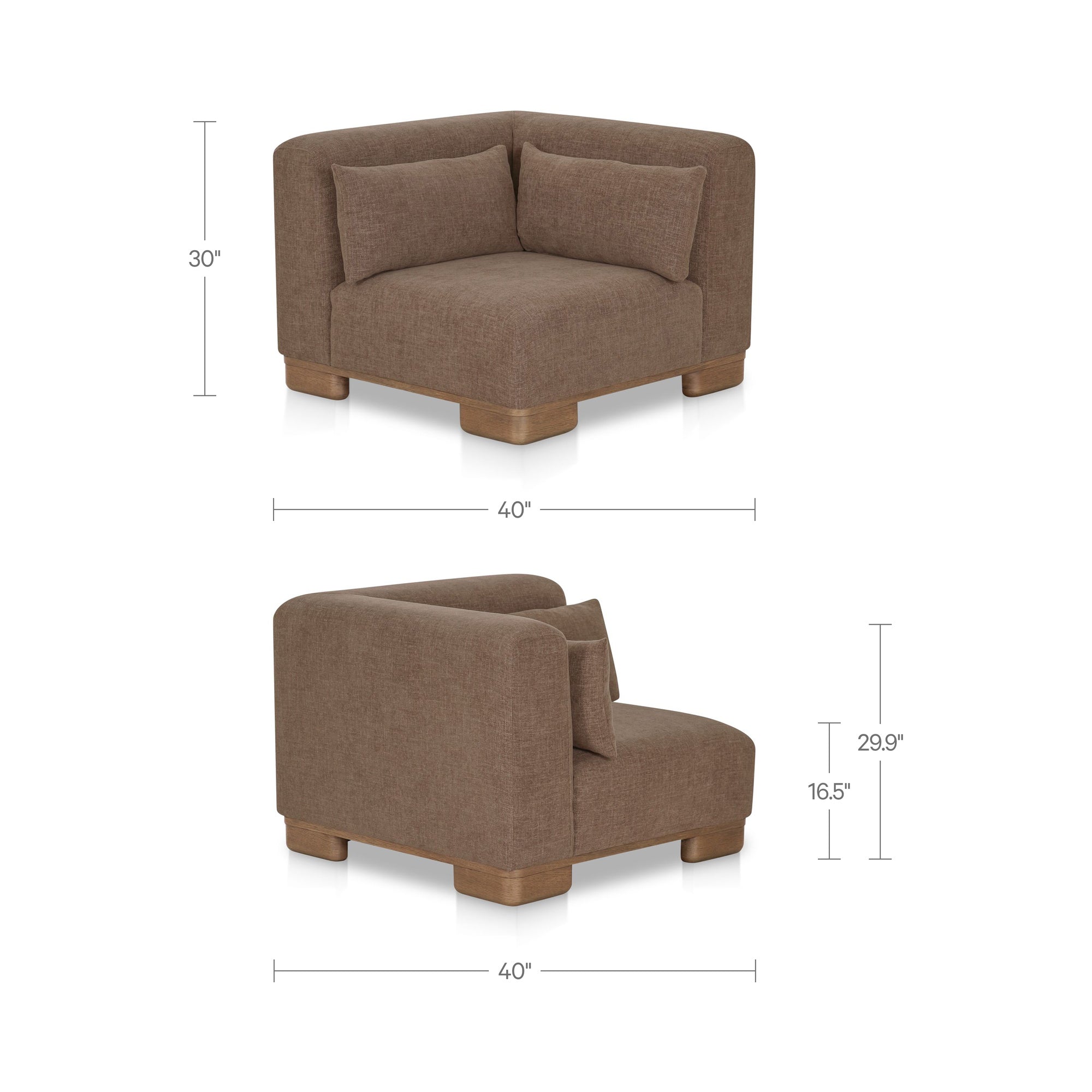 Moe's Home June Corner Chair
