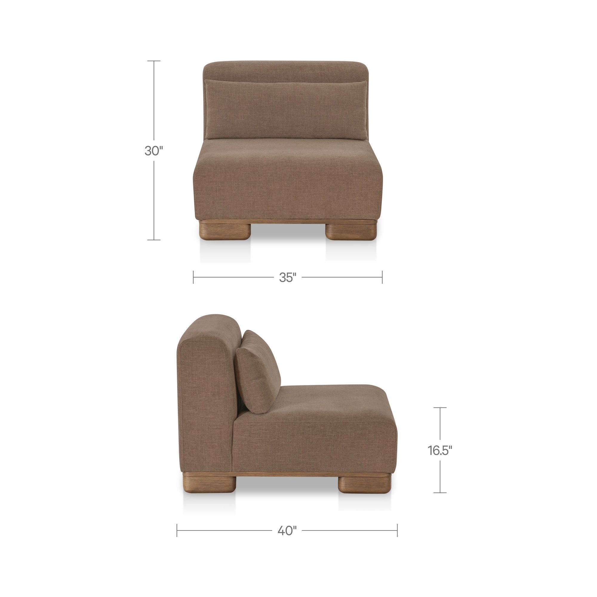 Moe's Home June Slipper Chair