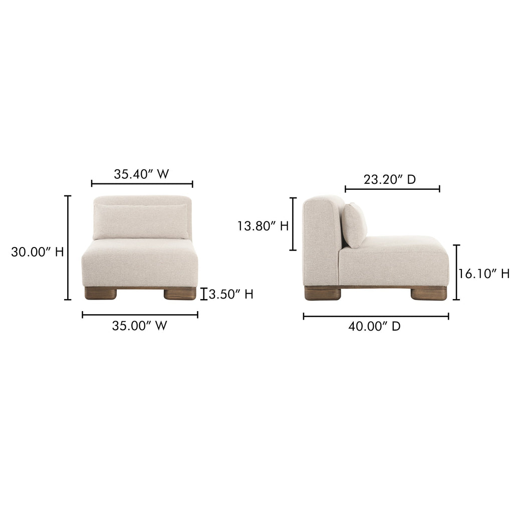 Moe's Home June Slipper Chair