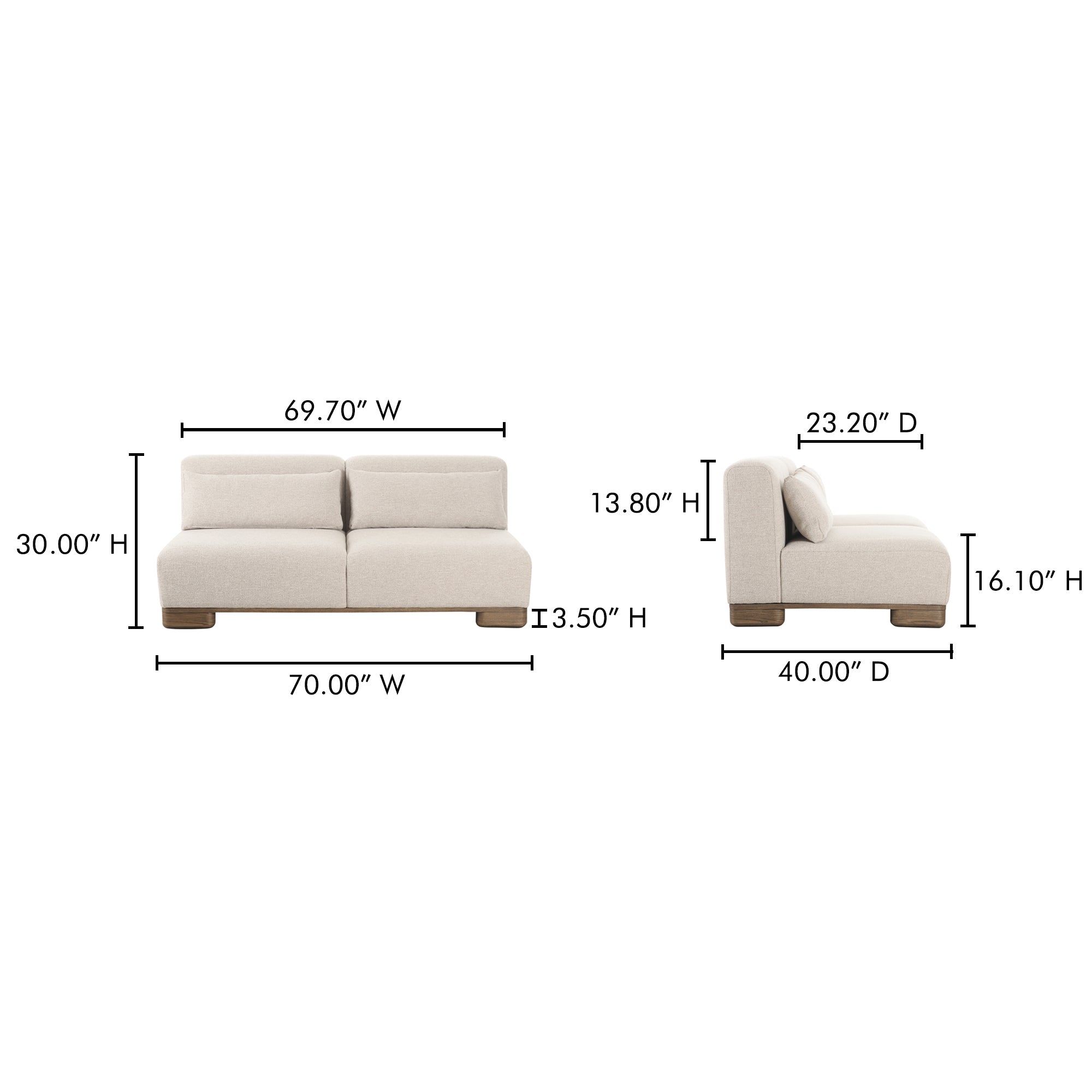 Moe's Home June Sofa