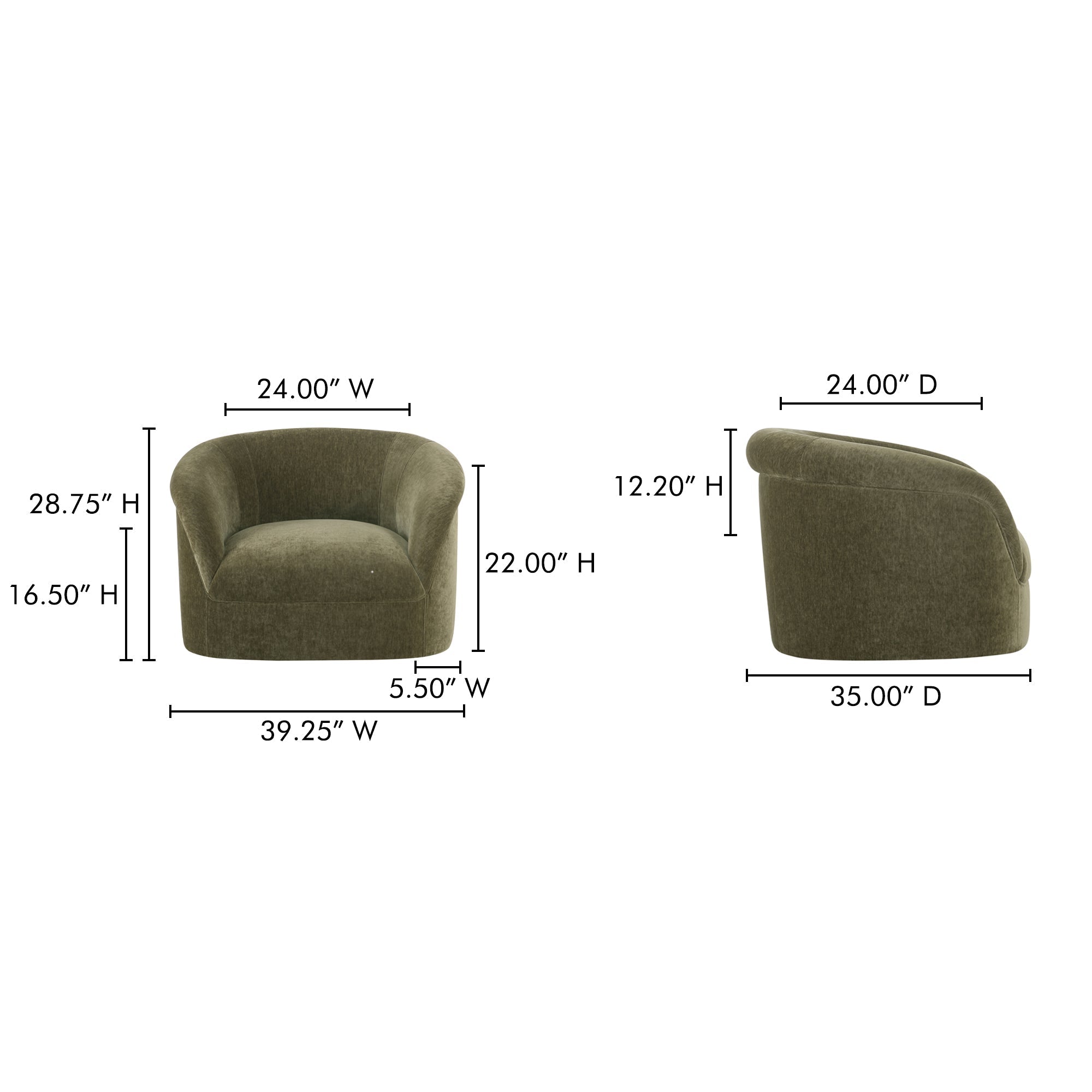 Moe's Home Thora Lounge Chair