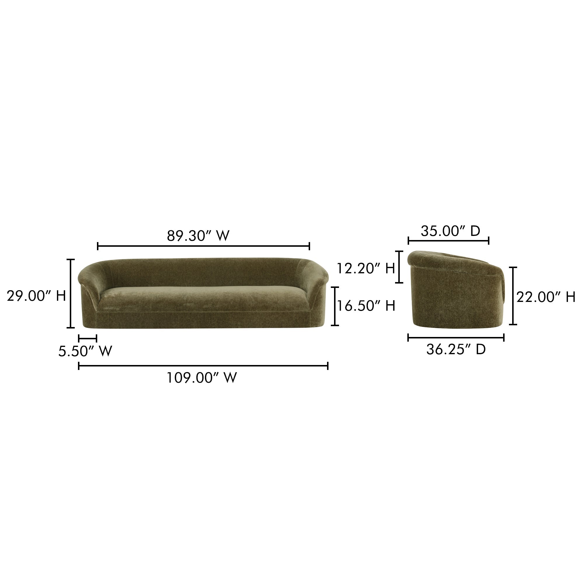 Moe's Home Thora Sofa