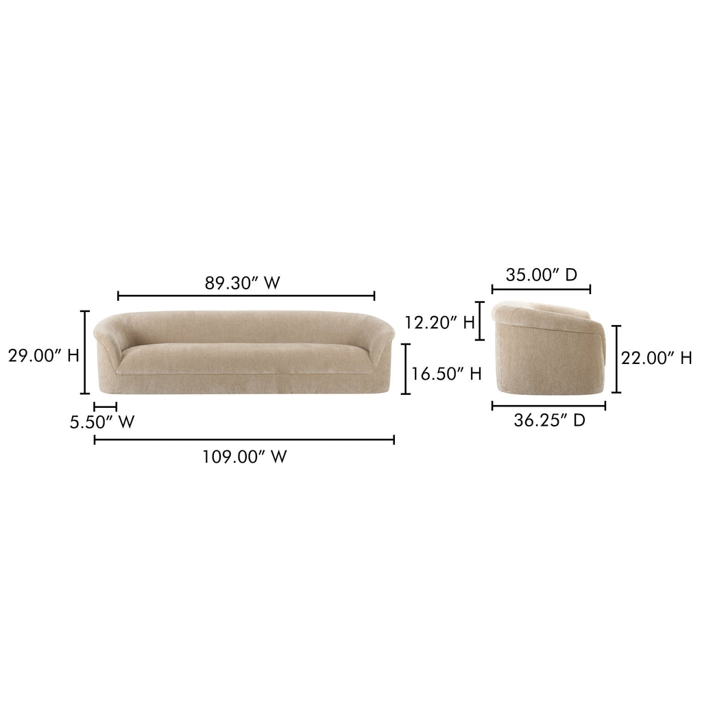 Moe's Home Thora Sofa