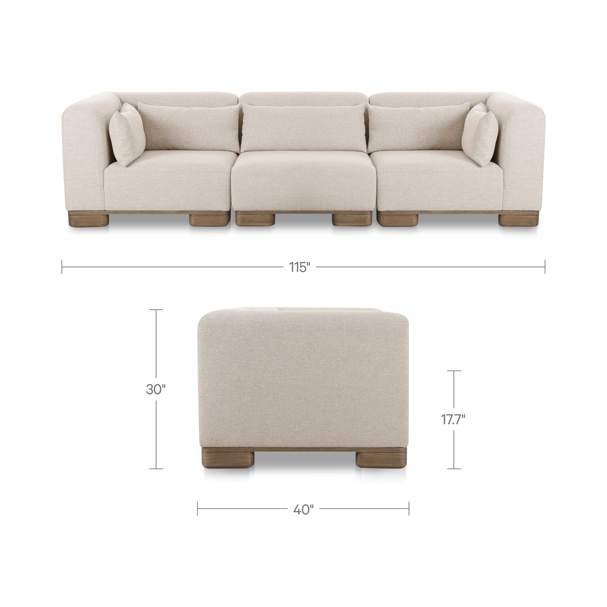 Moe's Home June Modular Sofa