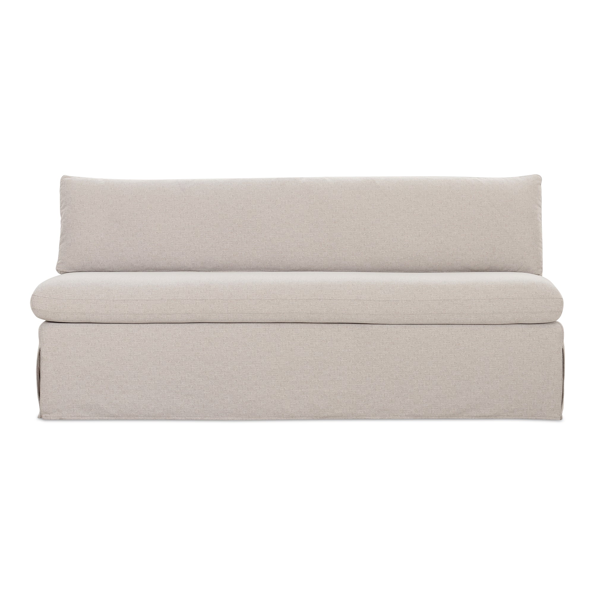 Moe's Home Fable Slipcover Dining Bench Beige