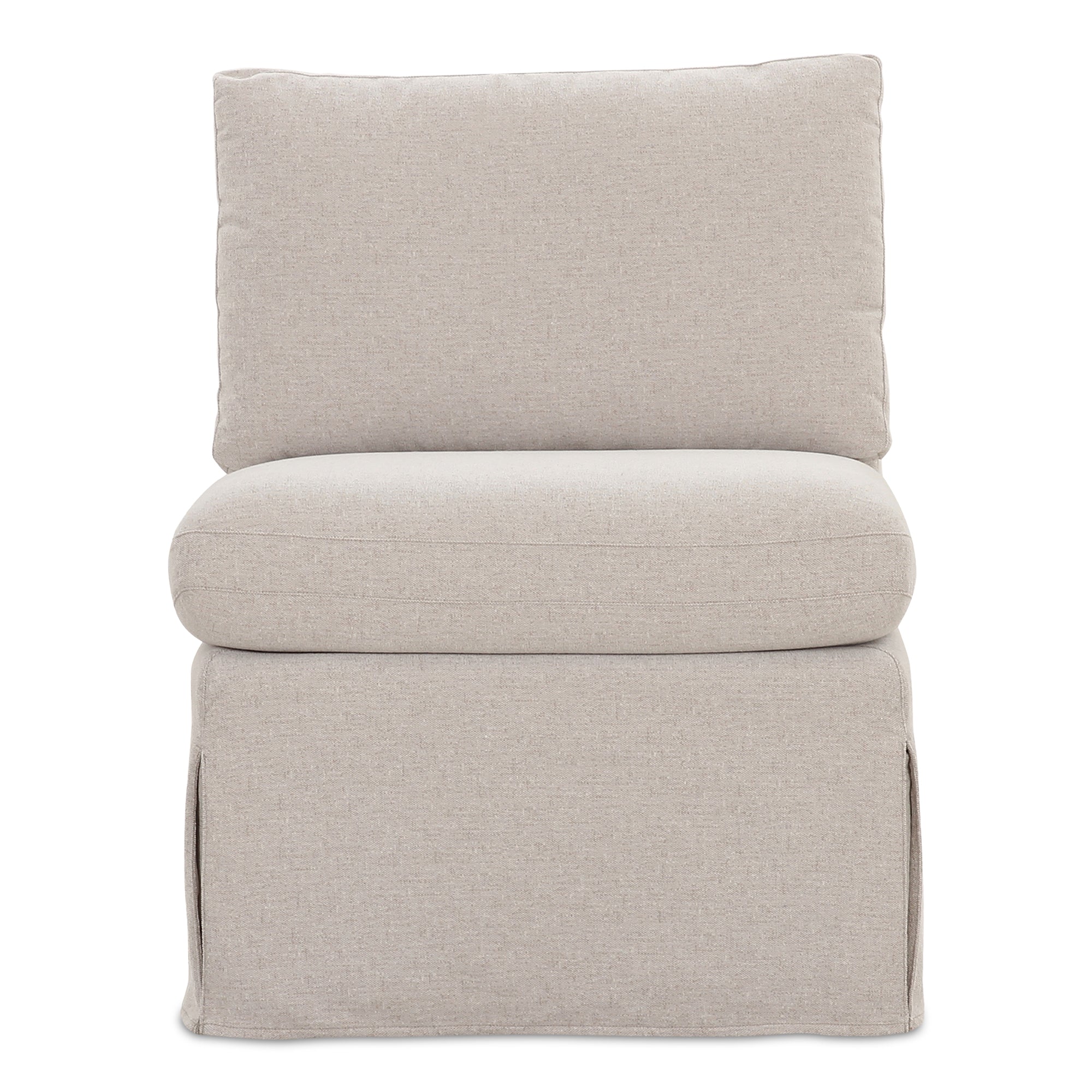 Moe's Home Fable Slipcover Dining Slipper Chair Beige