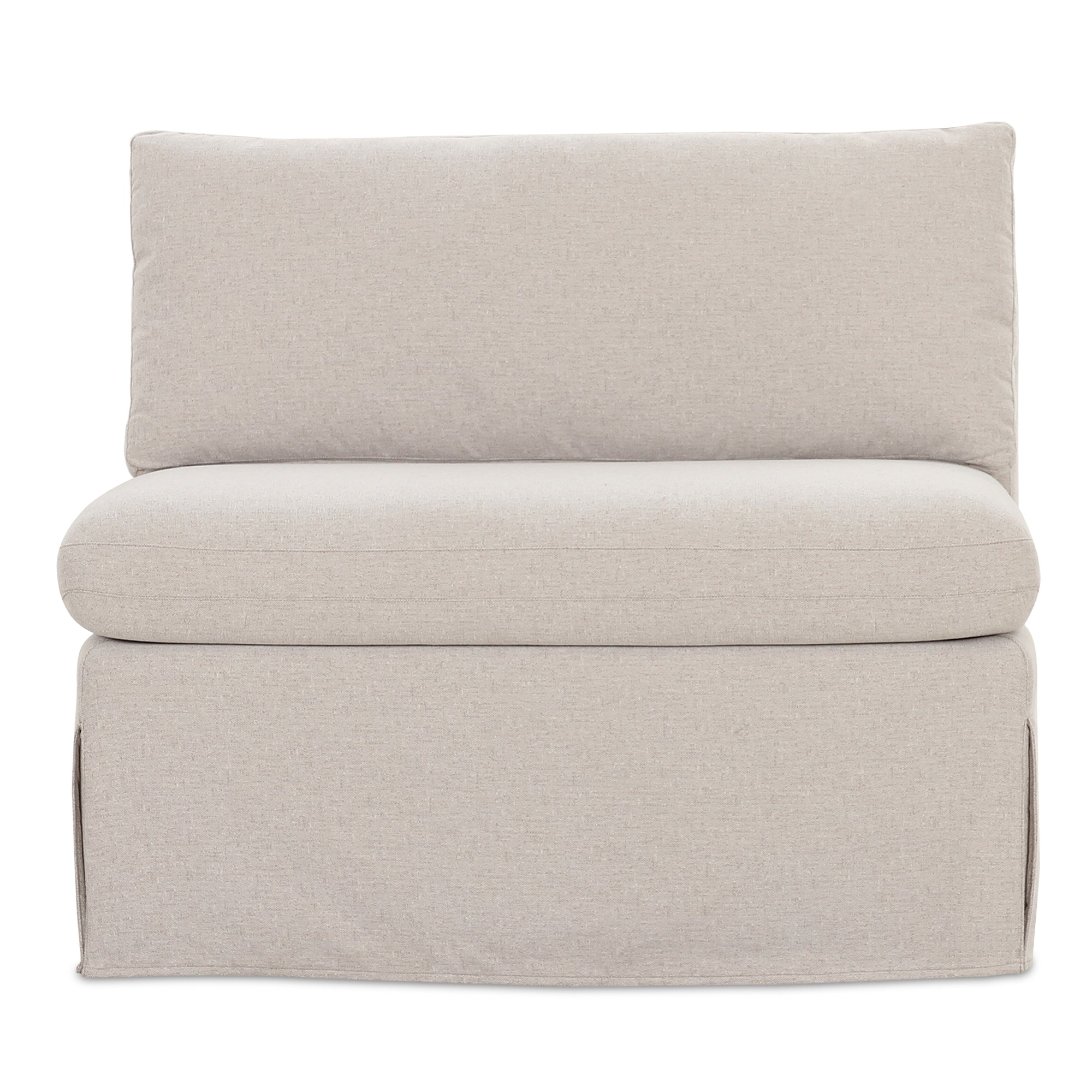 Moe's Home Fable Slipcover Dining Chair and Half Beige