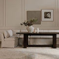Moe's Home Fable 96" Slipcover Dining Banquette L-Shape Beige