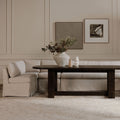 Moe's Home Fable 125.5" Slipcover Dining Banquette L-Shape Beige