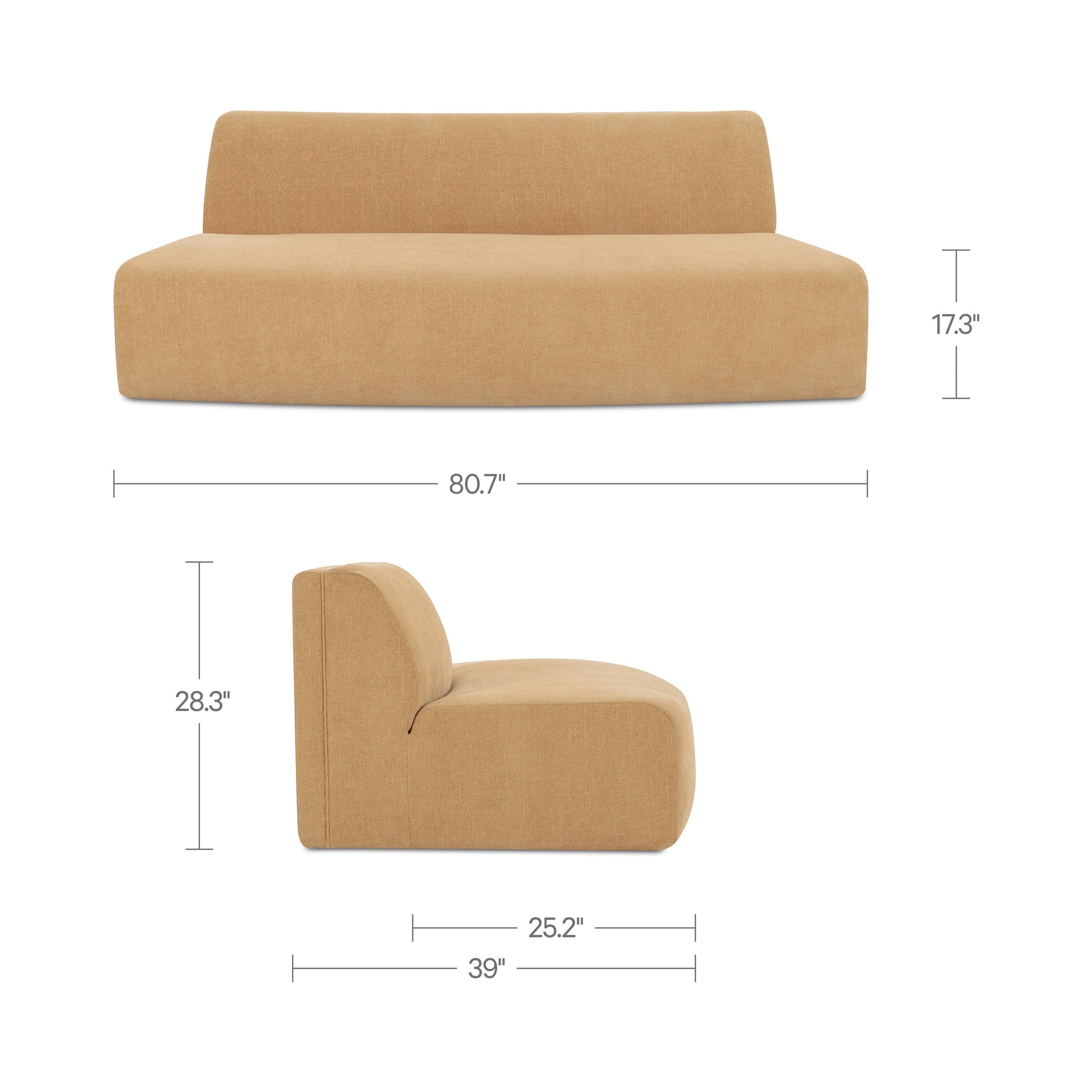 Moe's Home Naomi Convex Sofa