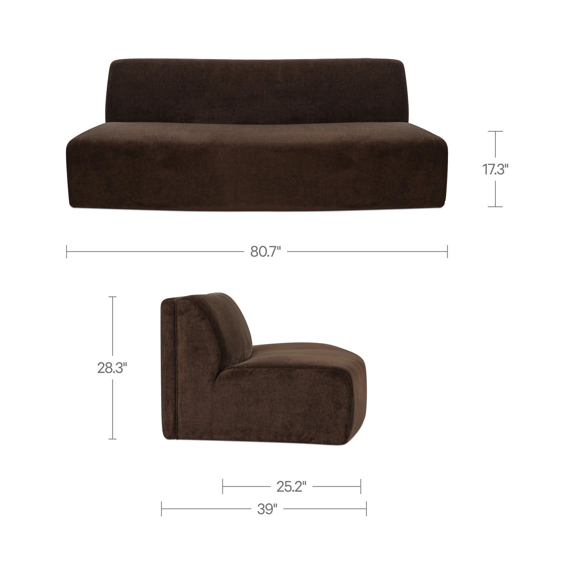 Moe's Home Naomi Convex Sofa