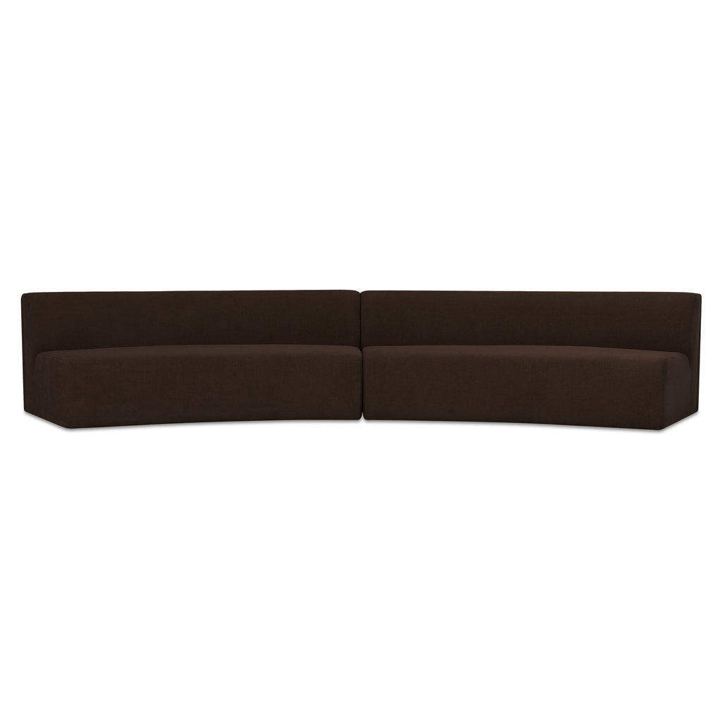 Moe's Home Naomi 2 Piece Concave Modular Sectional
