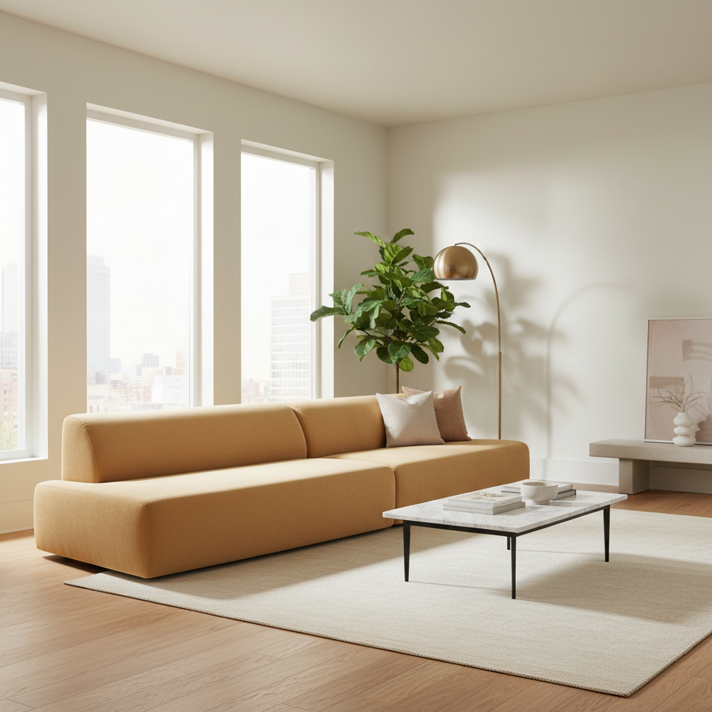 Moe's Home Naomi 2 Piece Convex Modular Sectional