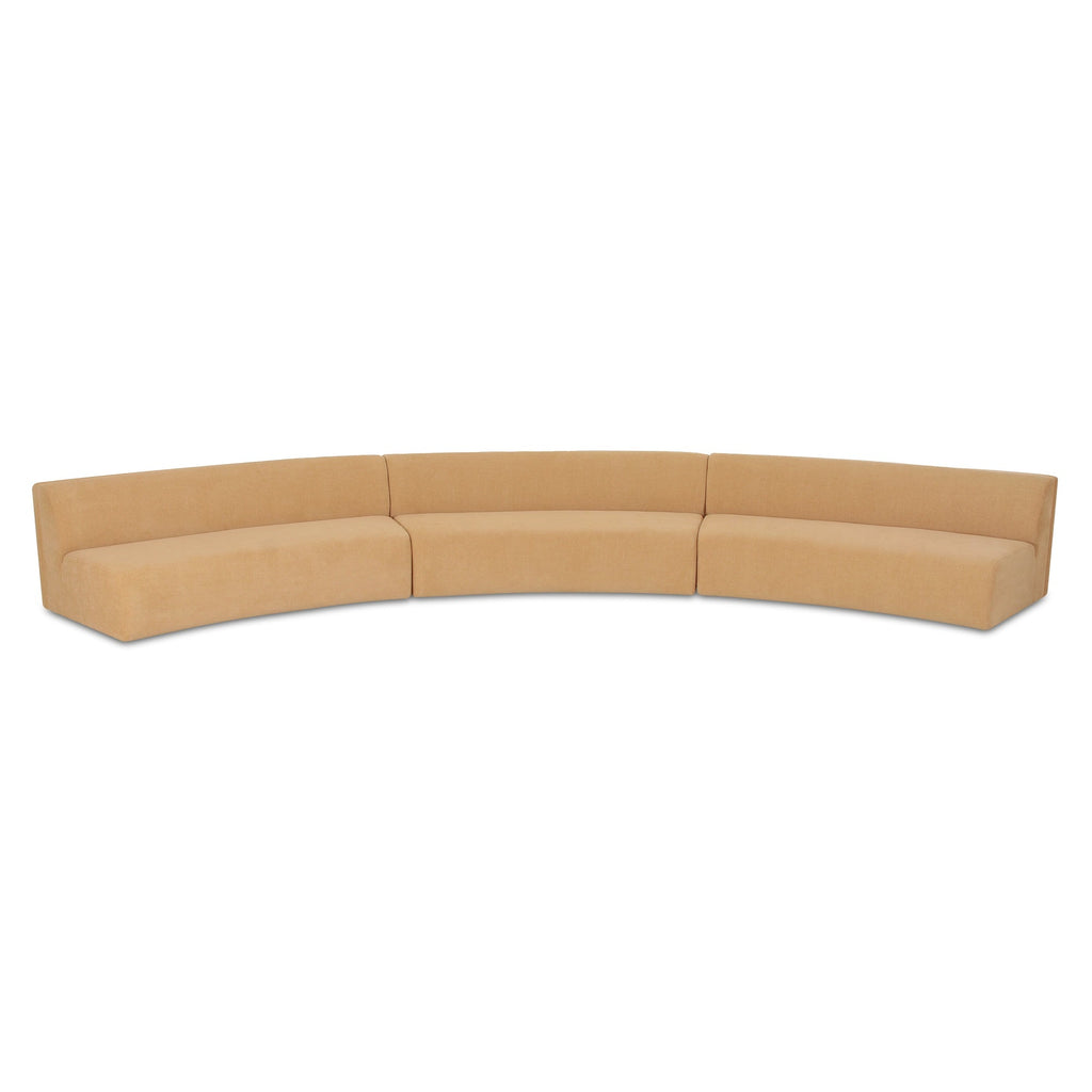 Moe's Home Naomi 3 Piece Concave Modular Sectional