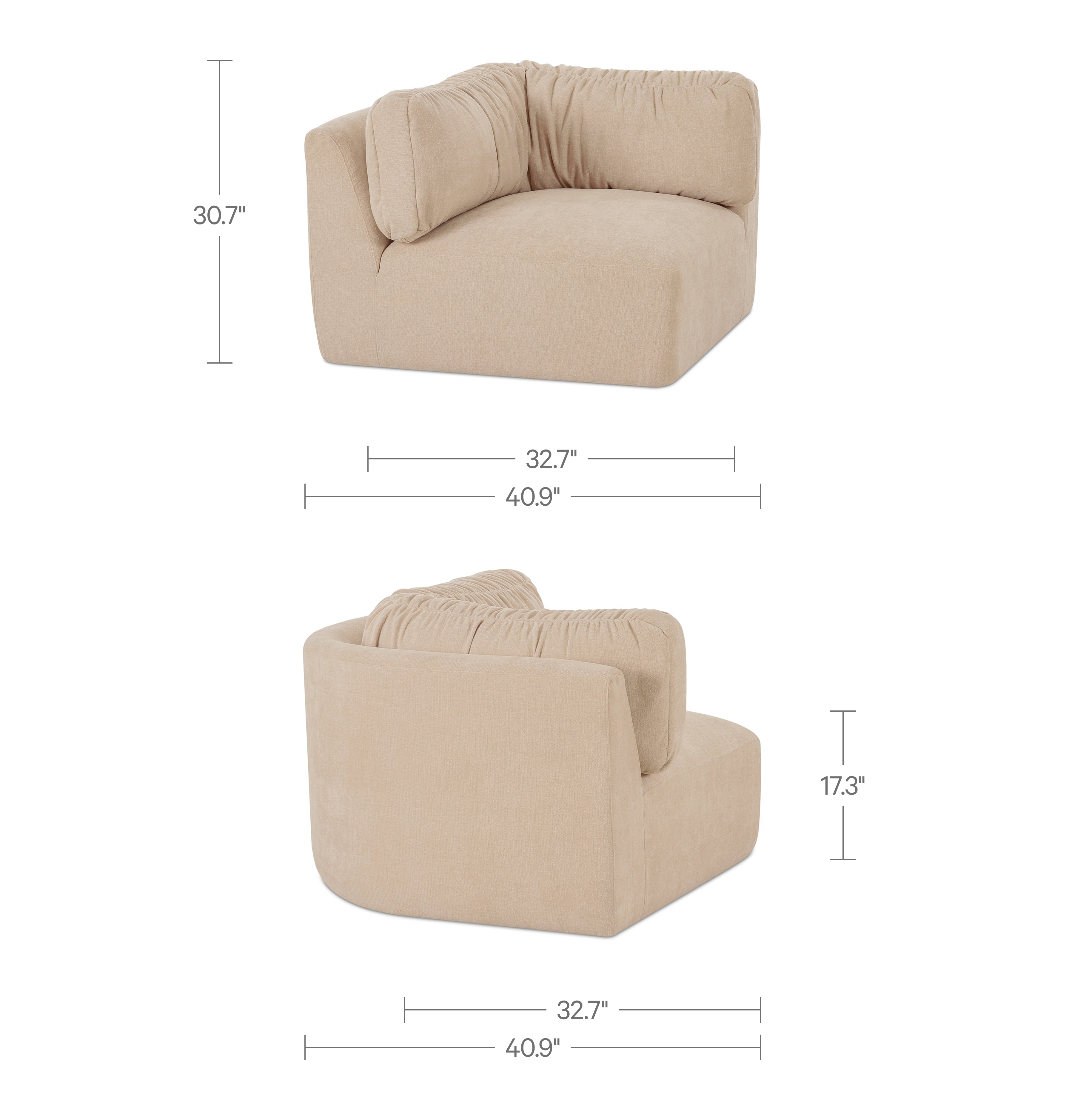 Moe's Home Matina Corner Chair