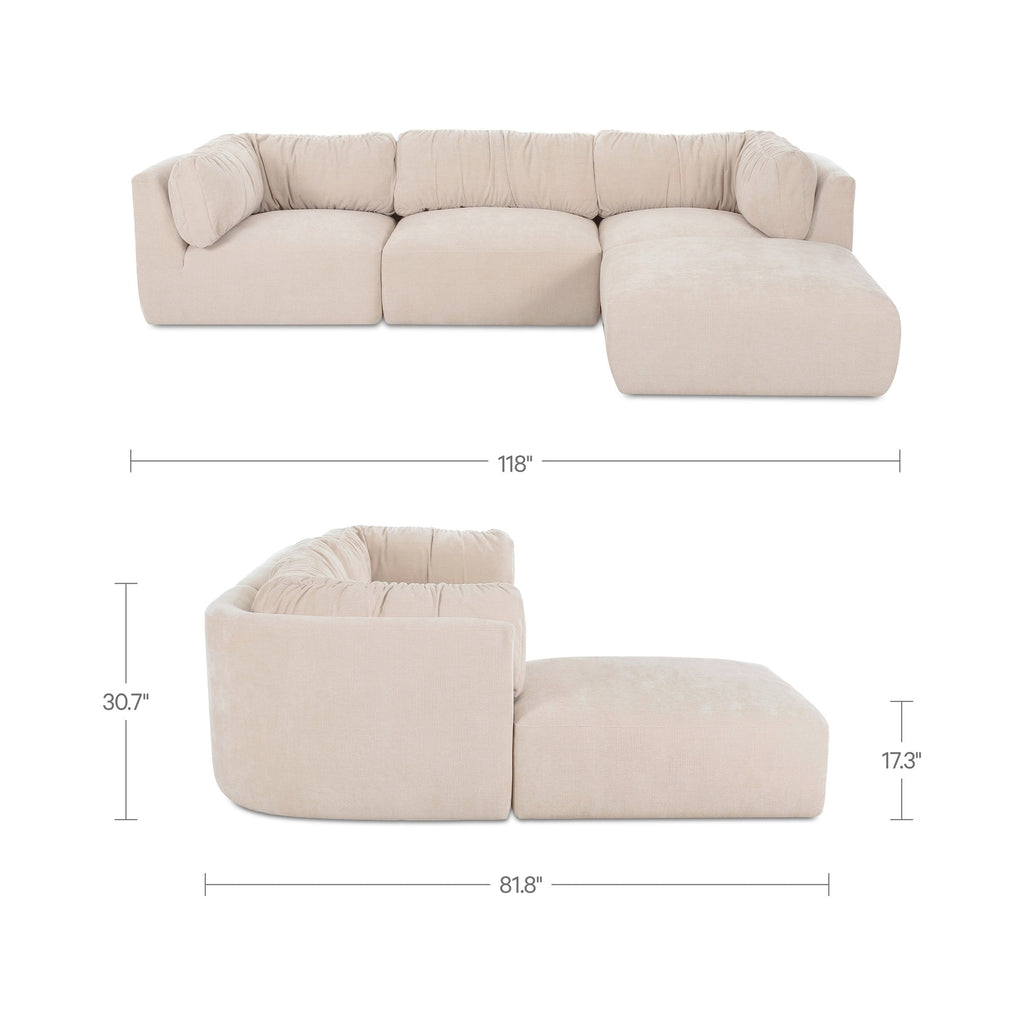 Moe's Home Matina Lounge Modular Sectional