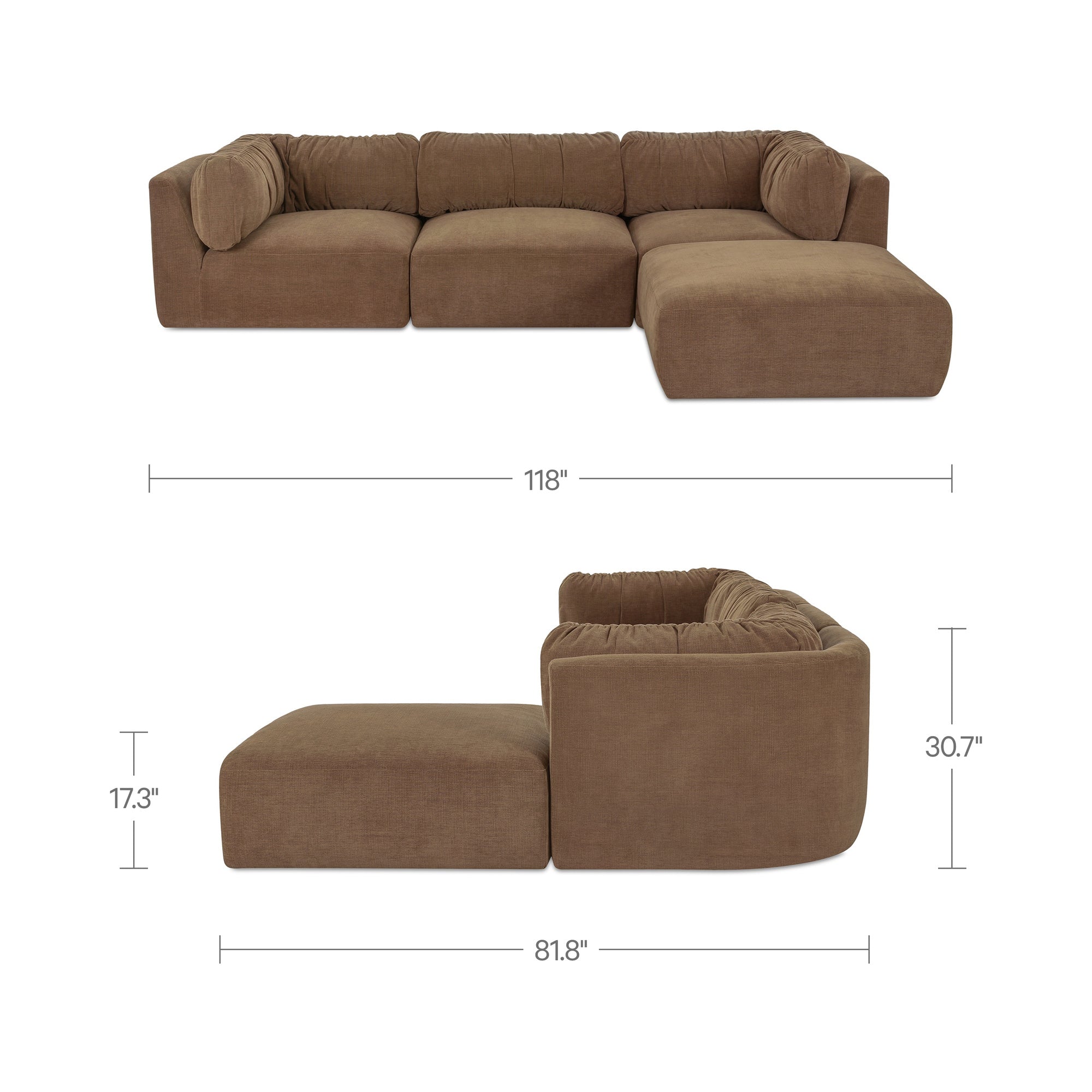 Moe's Home Matina Lounge Modular Sectional