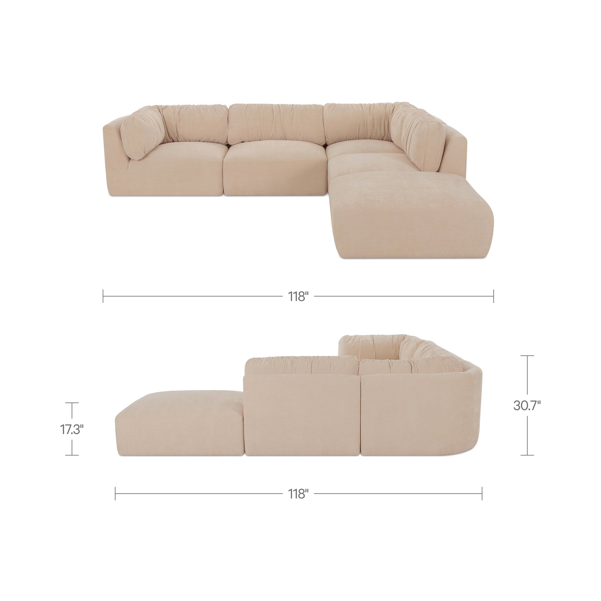 Moe's Home Matina Dream Modular Sectional