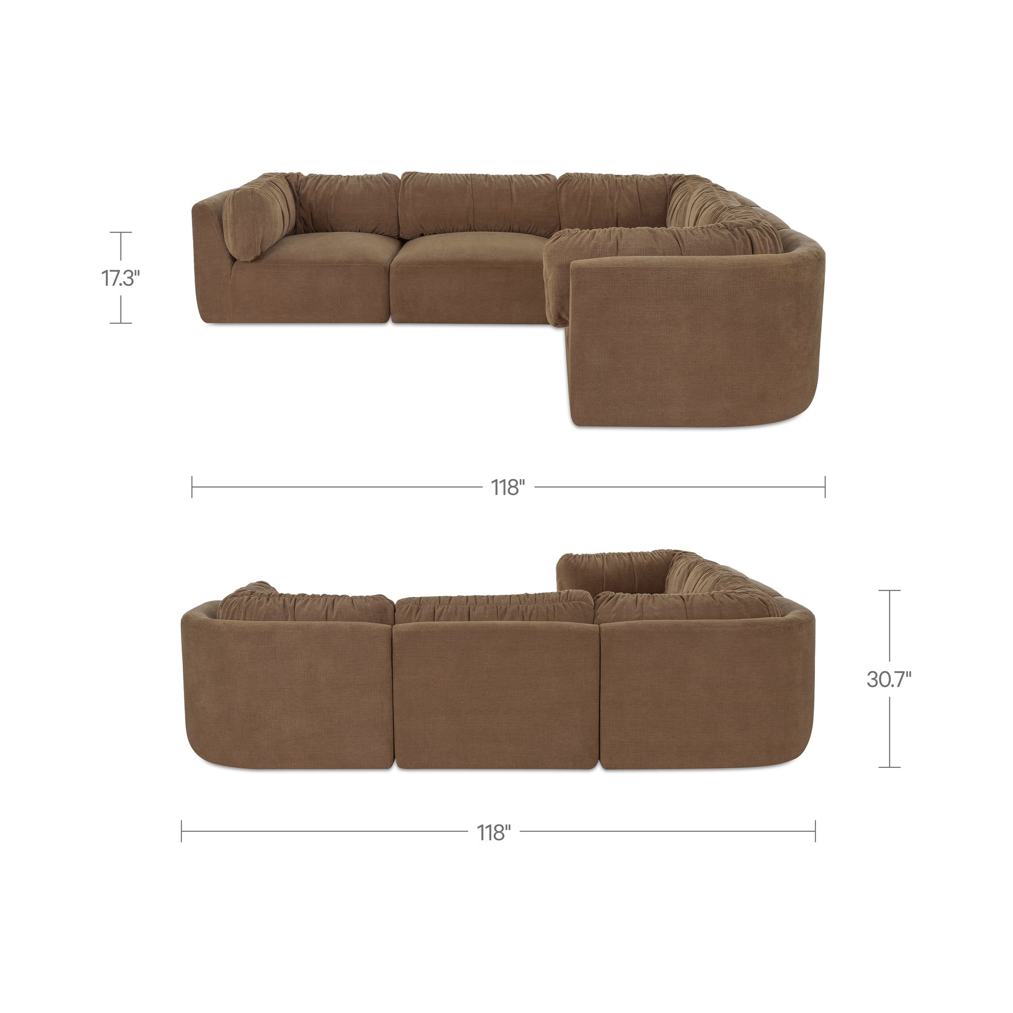 Moe's Home Matina Classic L Modular Sectional