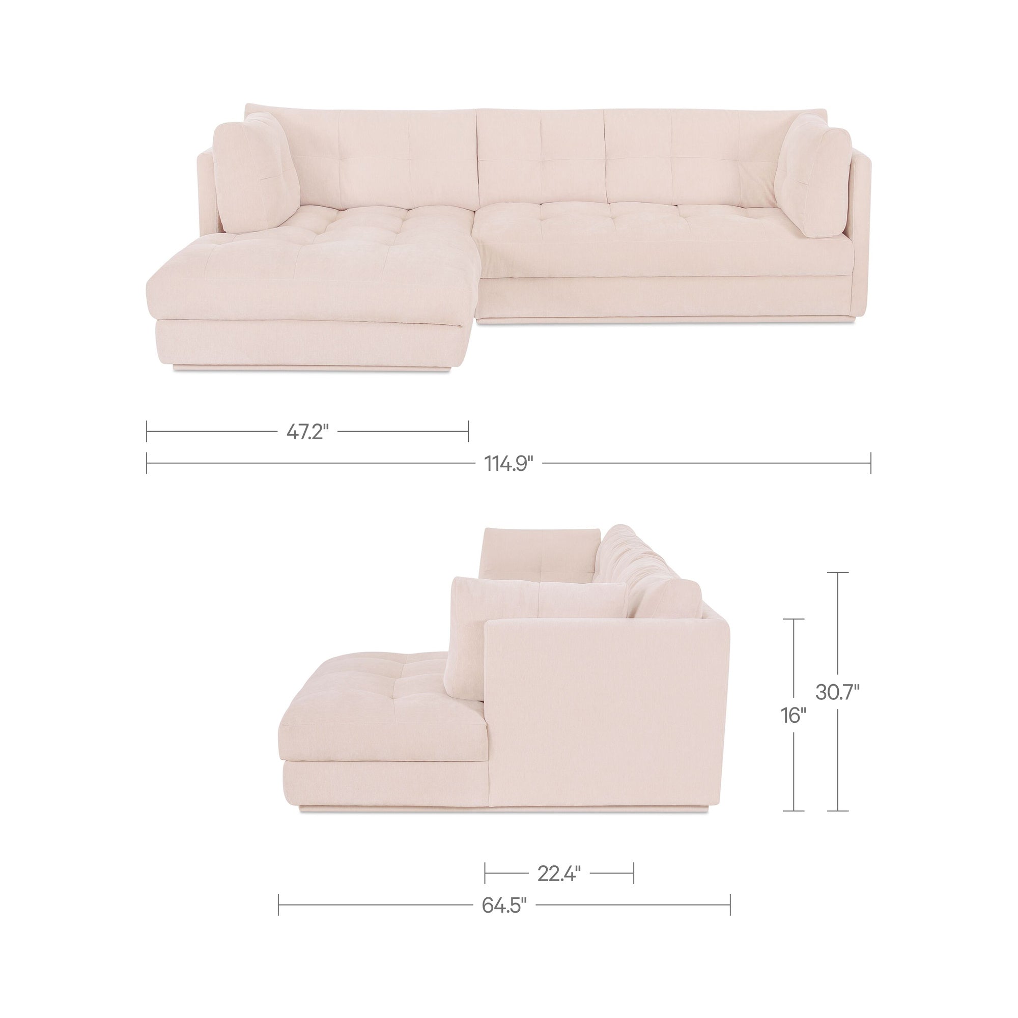 Moe's Home Mischa Sectional