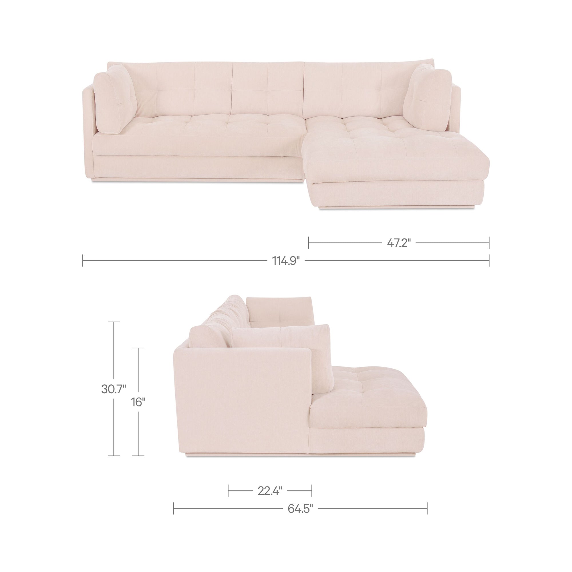 Moe's Home Mischa Sectional