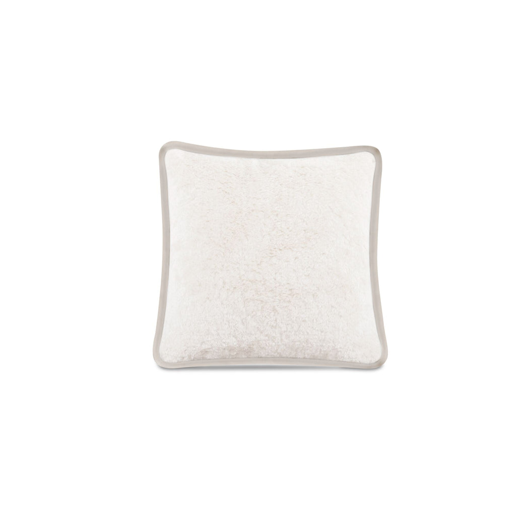 Moe's Home Carr 25" Cushion Faux Fur Cream