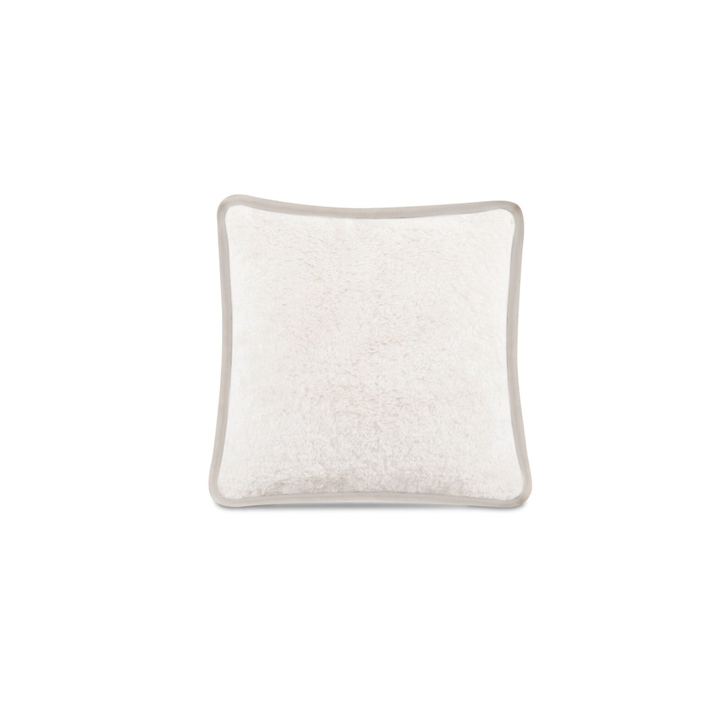 Moe's Home Carr 20" Cushion Faux Fur Cream