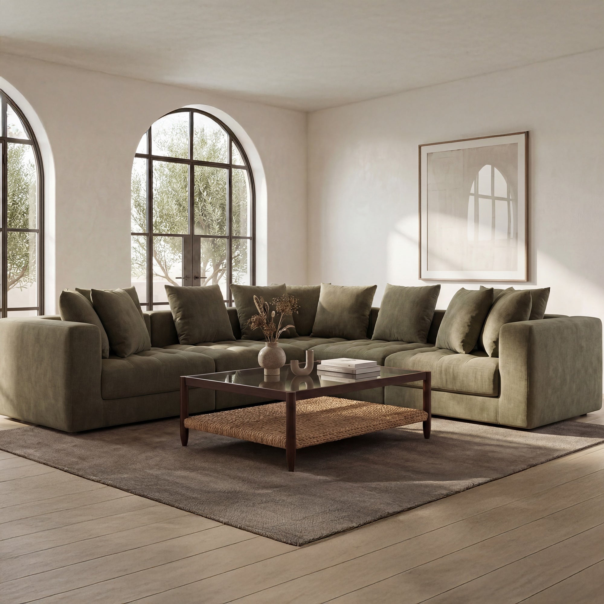 Moe's Home Davie Classic L Modular Sectional