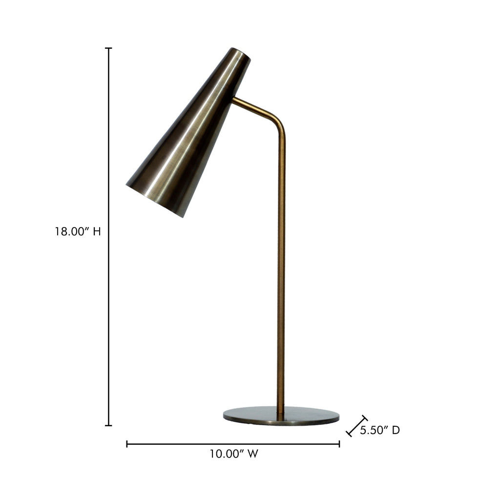 Moe's Home Trumpet Table Lamp Gold