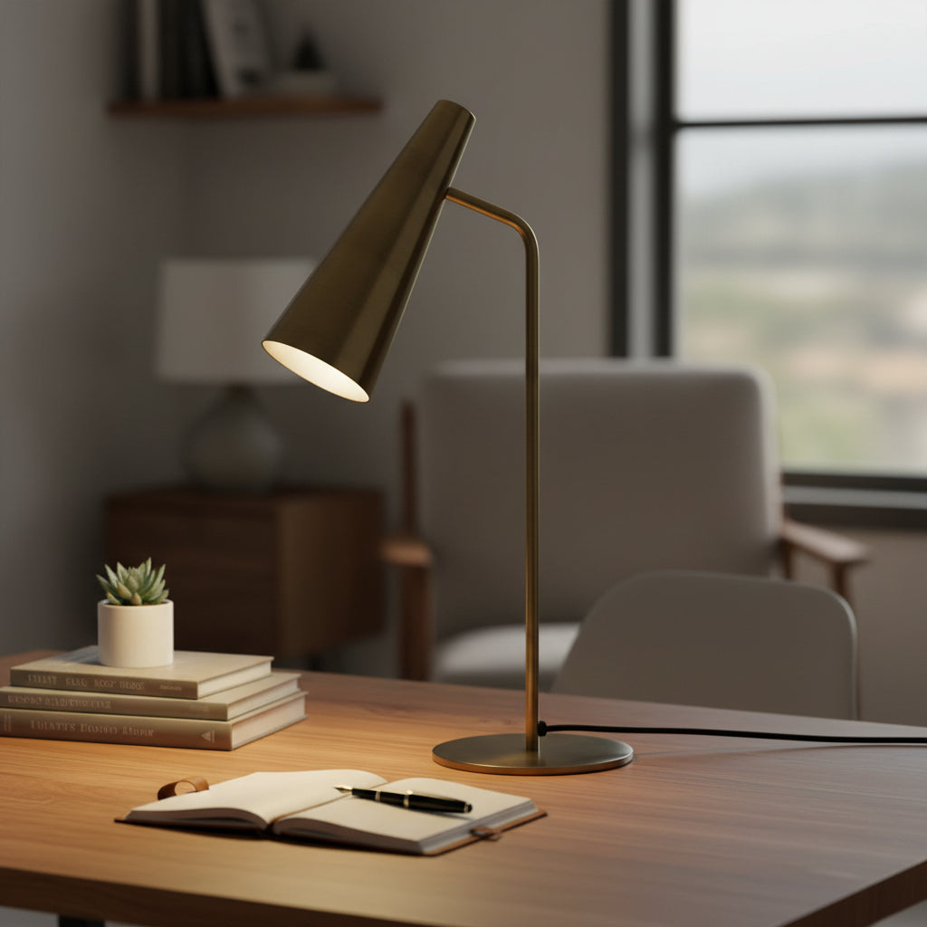 Moe's Home Trumpet Table Lamp Gold