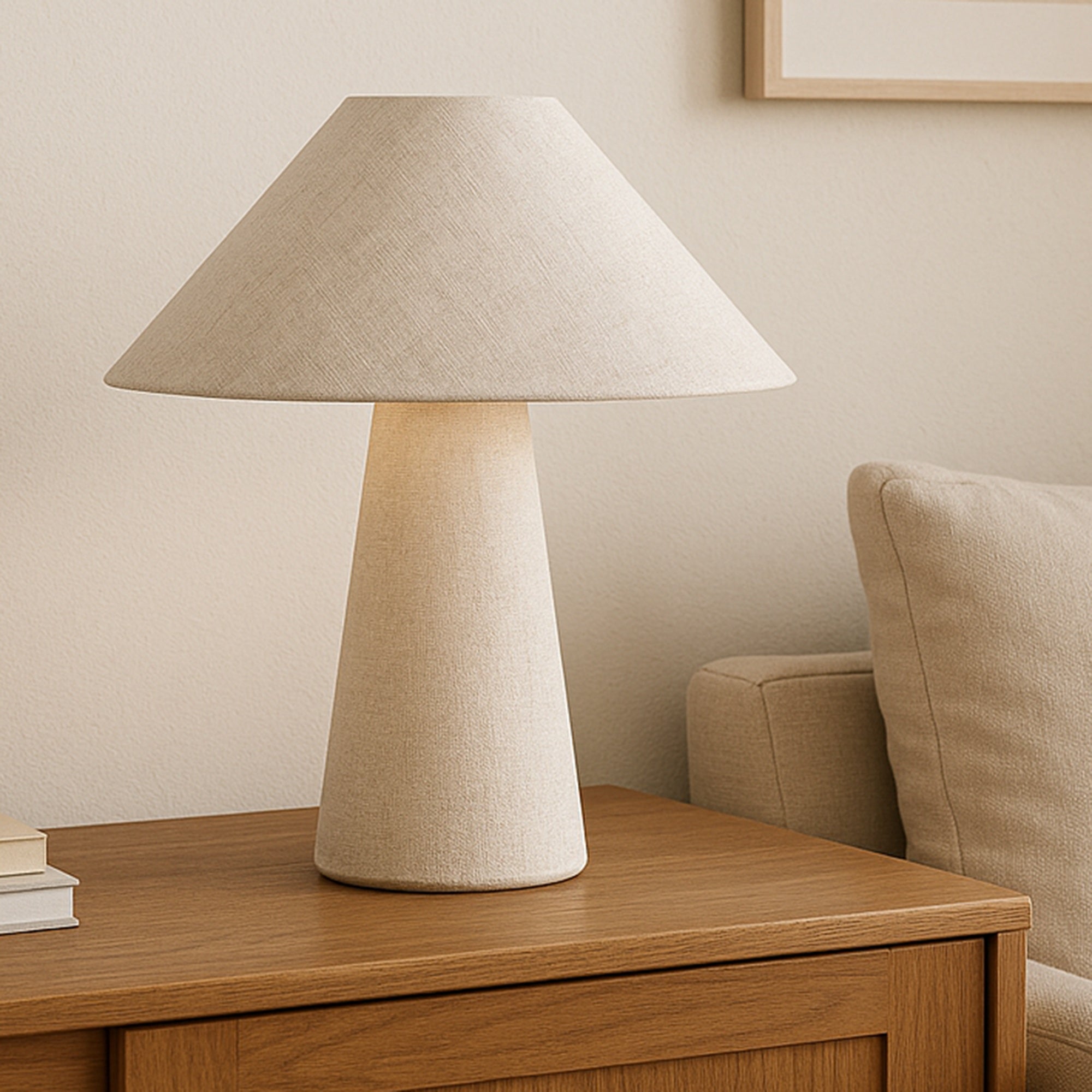 Moe's Home Nori Table Lamp Flecked White
