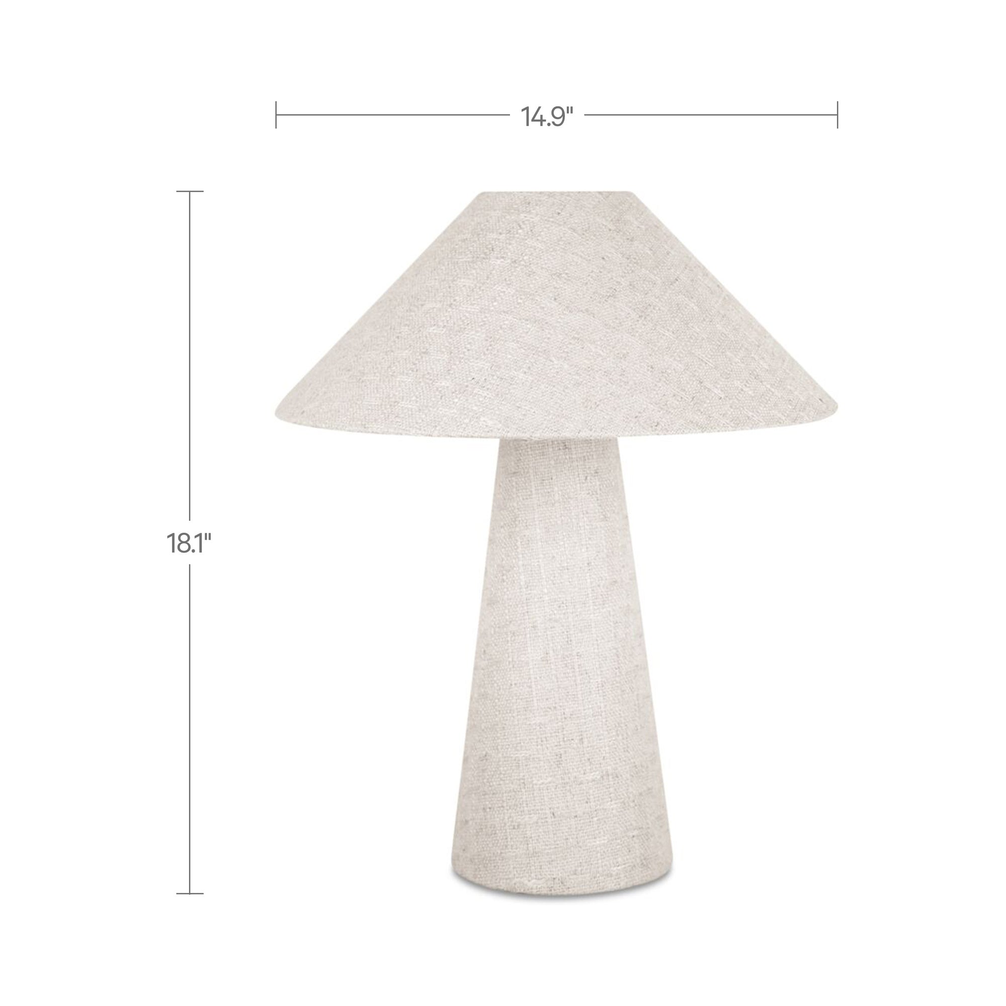 Moe's Home Nori Table Lamp Flecked White