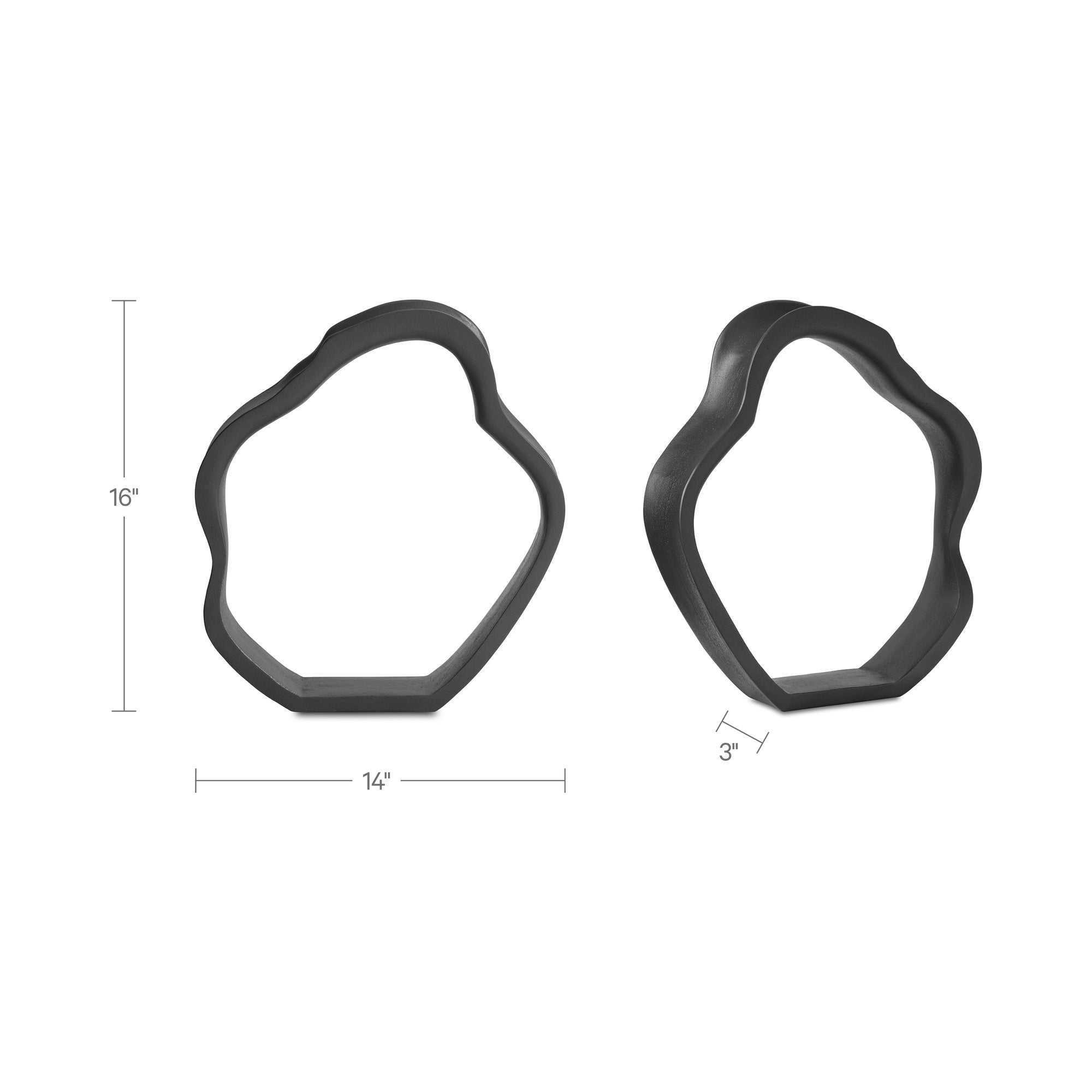 Moe's Home Eminence Tabletop Sculpture Black