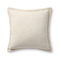 Loloi PLL0109 Linen Throw Pillow with Whipstitch Edge