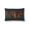 Loloi P0560 Black / Multi 13" x 21" Pillow