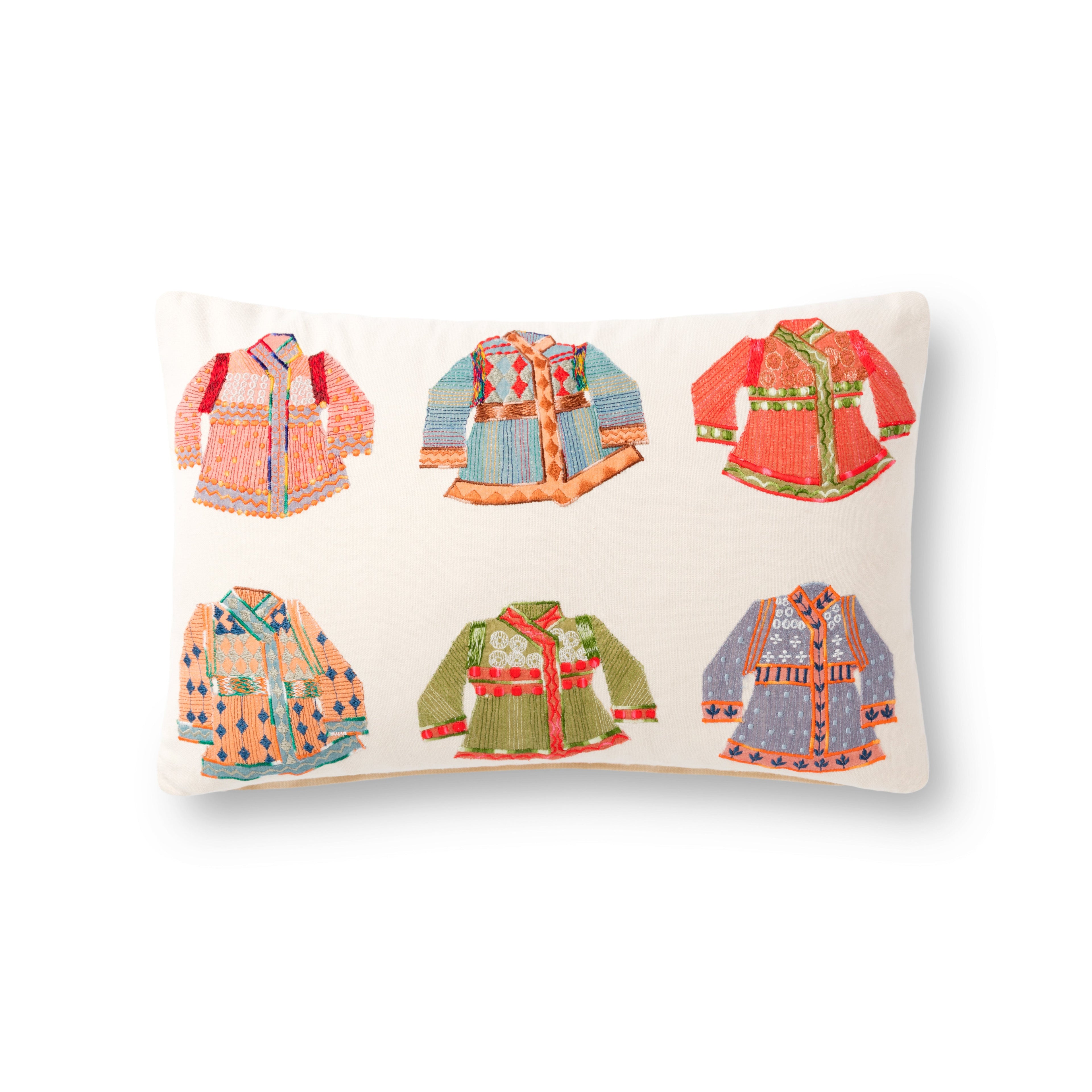 Loloi P0870 Natural / Multi 13" x 21" Pillow