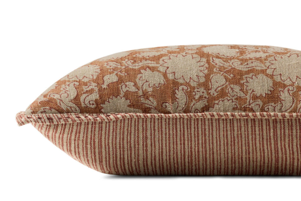 Loloi PLL0165 Green and Rust Pillow