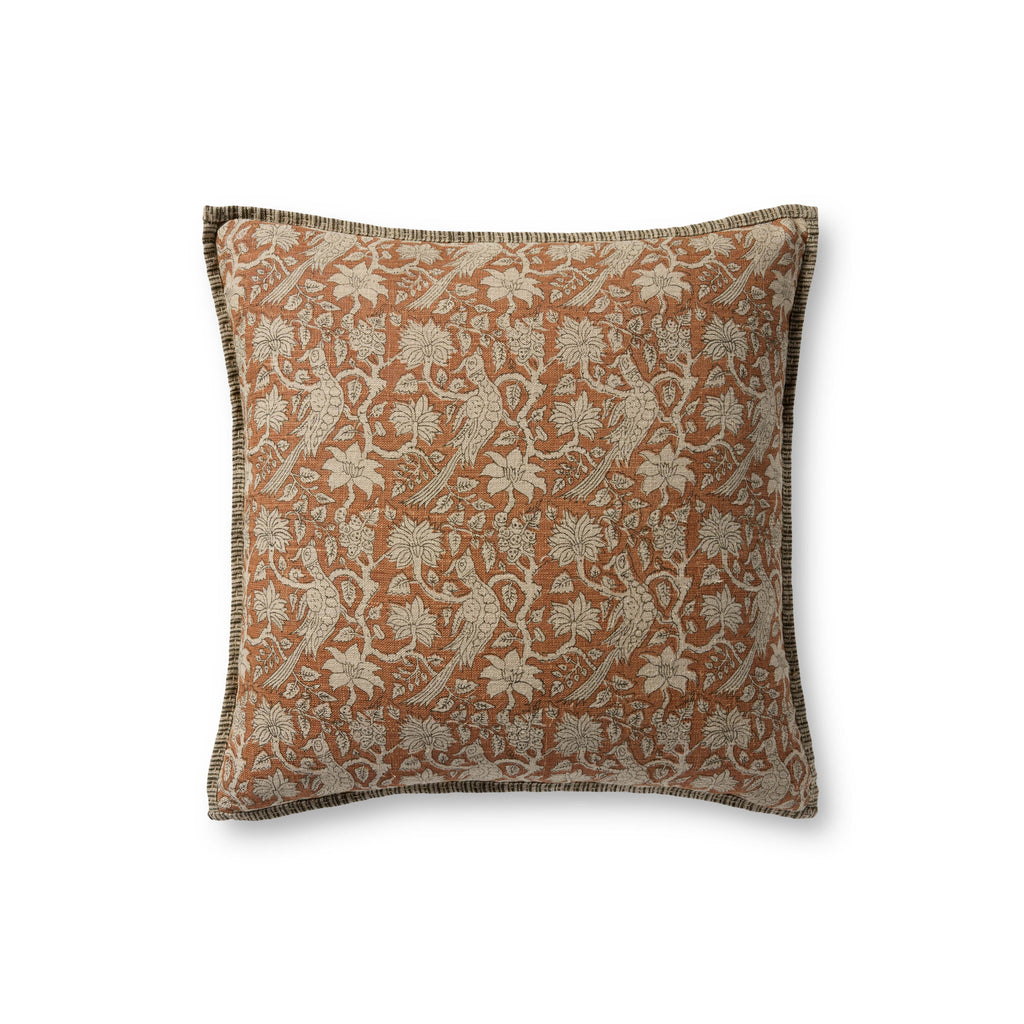 Loloi PLL0166 Rust 22" x 22" Pillow