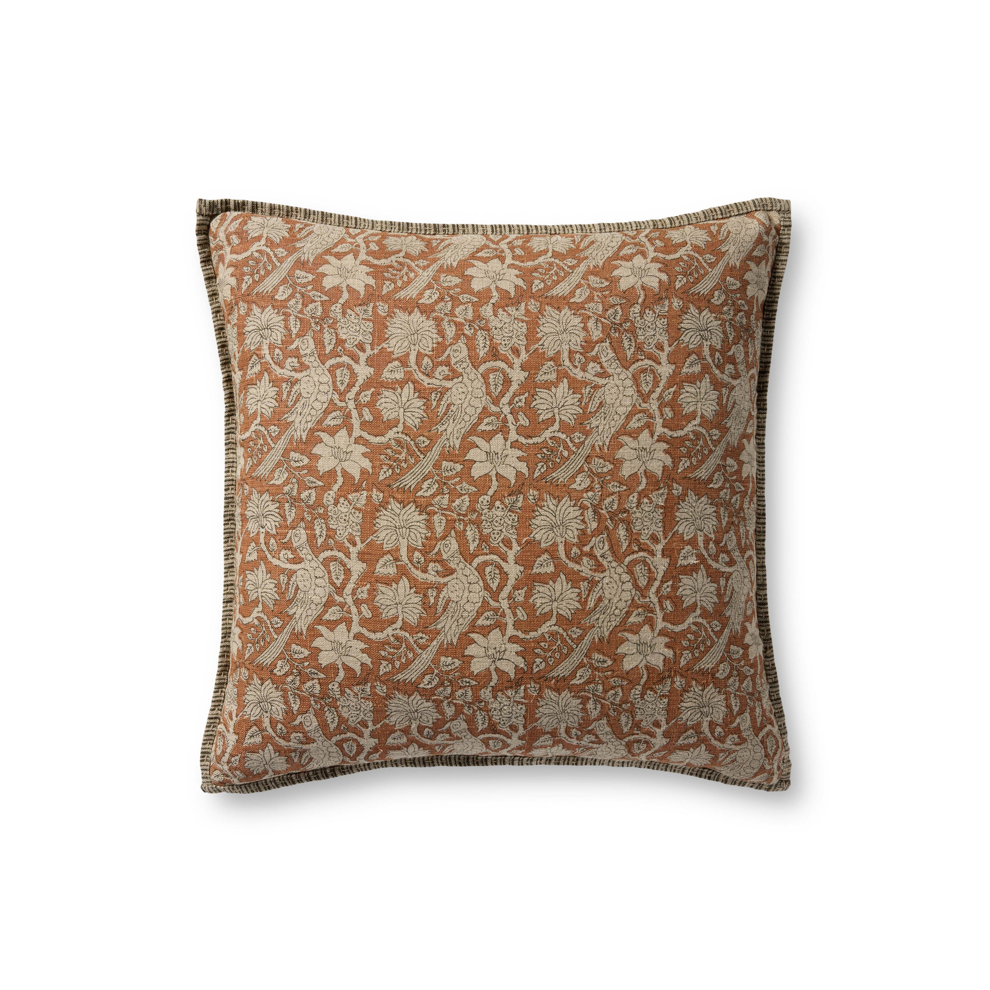 Loloi PLL0166 Rust 22" x 22" Pillow