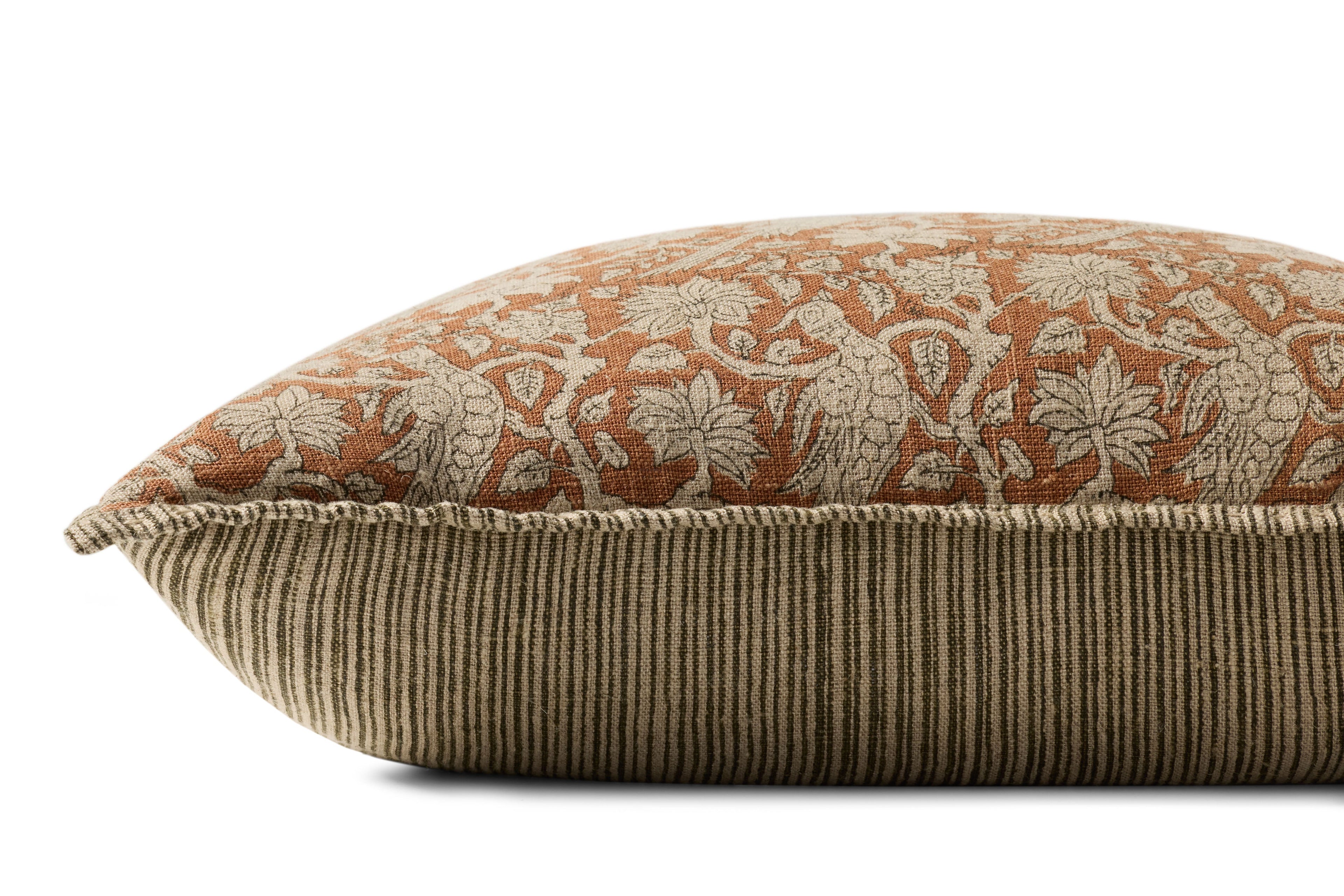 Loloi PLL0166 Rust 22" x 22" Pillow