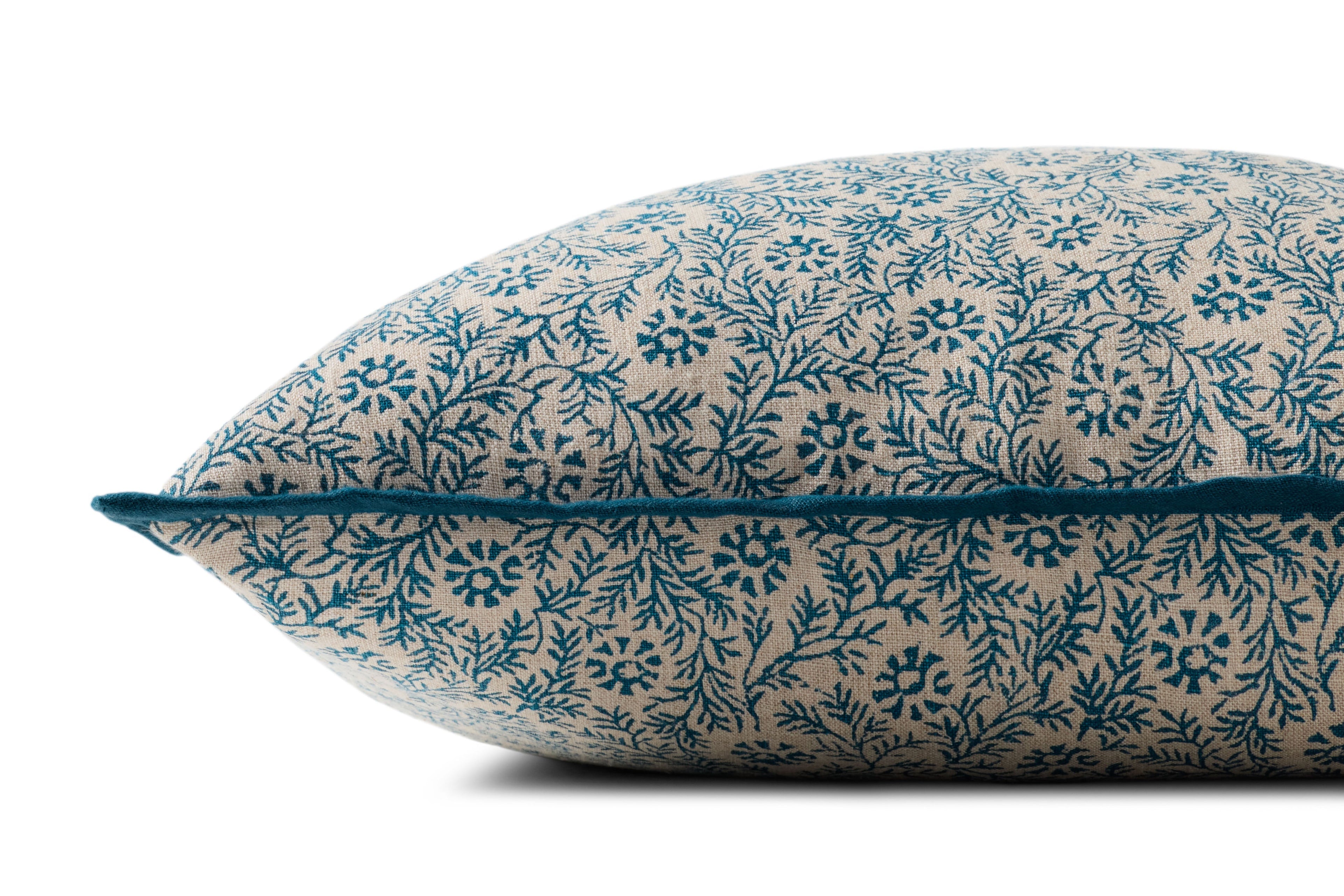 Loloi PLL0194 Floral Linen Throw Pillow